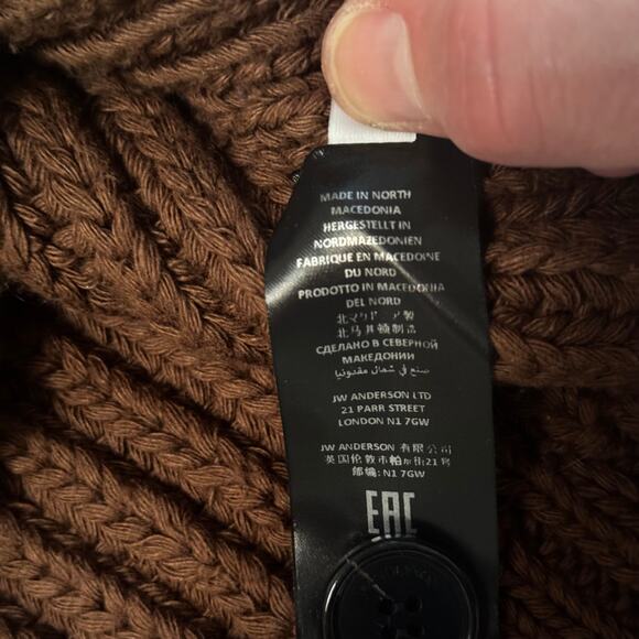 JW Anderson - Men's Patchwork Cotton-Blend Cardigan - O/S - Picture 7 of 10